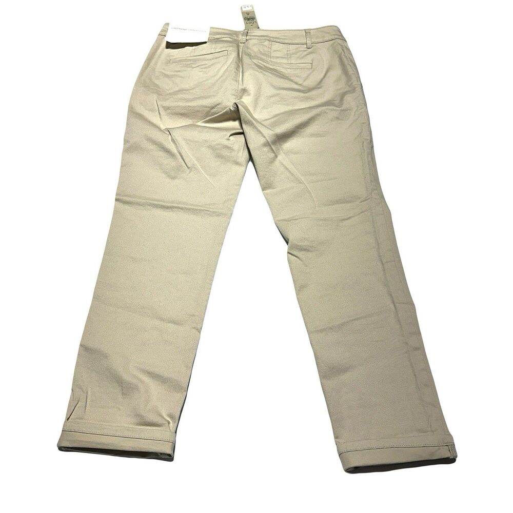 LOFT Straight Leg Pants in Light Beige